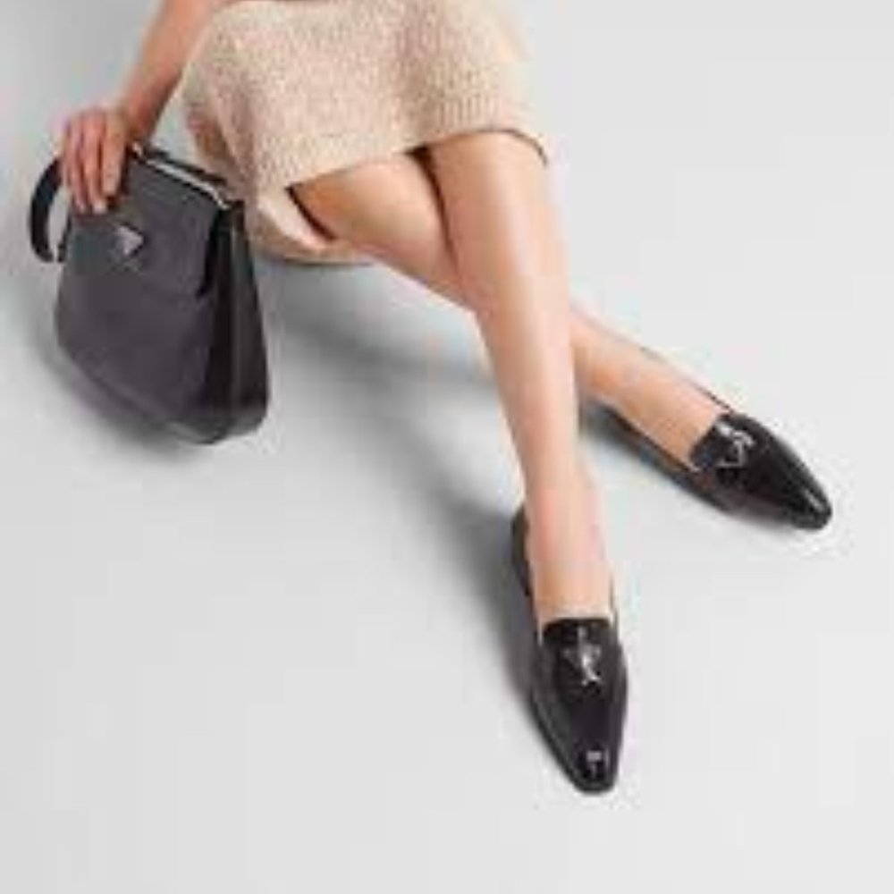 Prada patent loafers in size 39